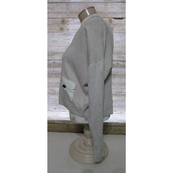 Fossil women's size small cardigan sweater button up light tan short crop - Picture 7 of 9